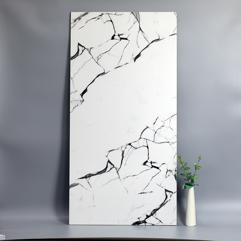 60x120cm 하얀 매트 대리석 재질 자기 바닥 타일 현대 주택 욕실벽과 바닥 타일