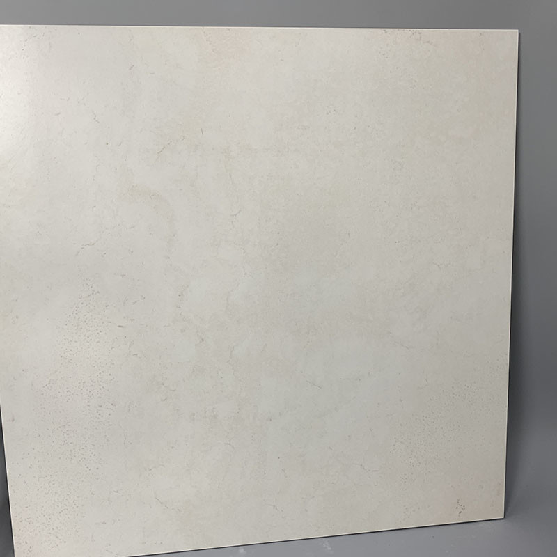 600x600mm 풀 바디 화이트 색 닦은 광택 대리석 재질 바닥 벽은 슬립 방지성을 타일로 덮습니다