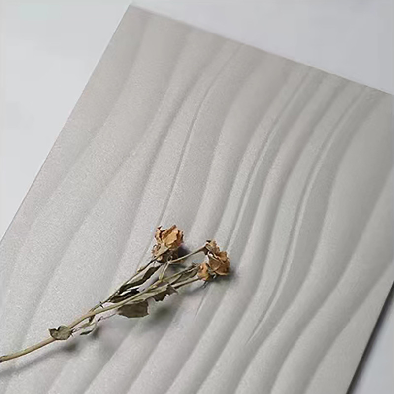 빌라 테라스 욕실 화장실 발코니 도자기 타일 300x600mm 웨이브 모델 매트 유약 표면 전신