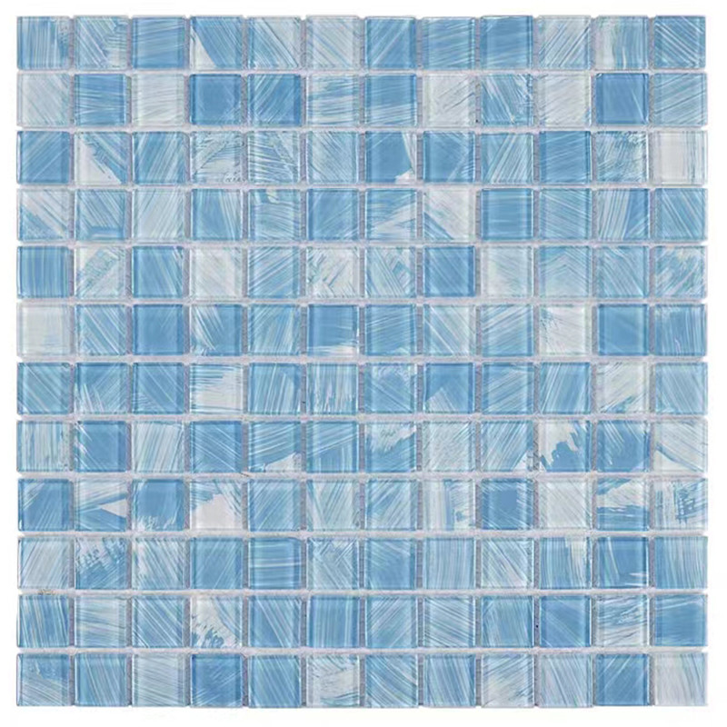 발코니 부엌 욕실 벽 수영장 타일에 대 한 300x300mm 크리스탈 유리 모자이크 타일