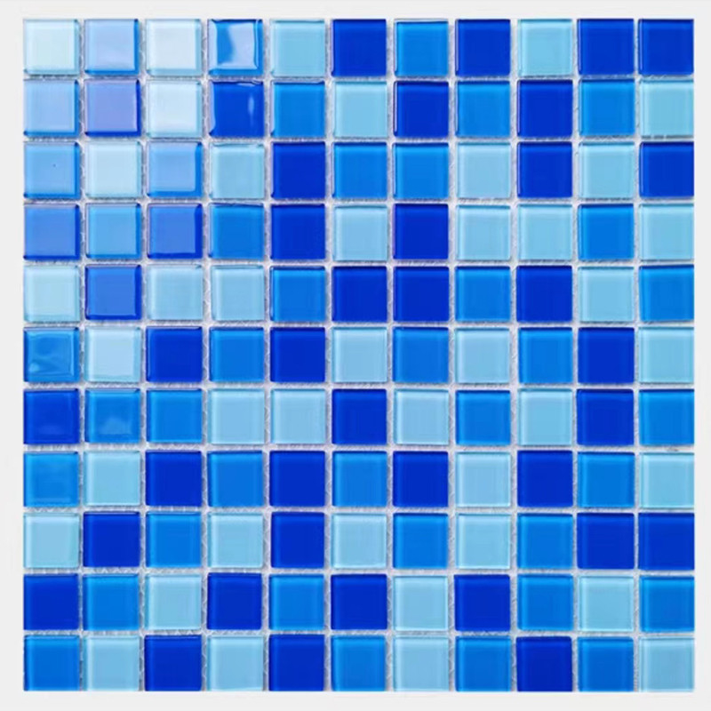 300x300mm 크리스탈 글래스 모자이크 바닥 벽돌 타일 욕실 수영장 부엌 백스플래시