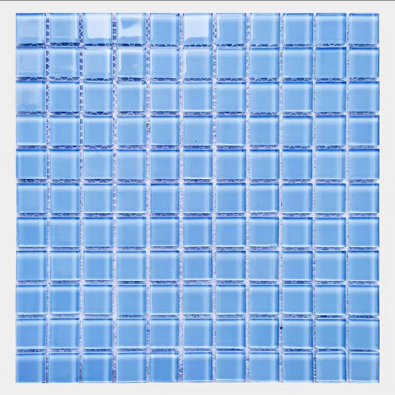 300x300mm 크리스탈 글래스 모자이크 바닥 벽돌 타일 욕실 수영장 부엌 백스플래시