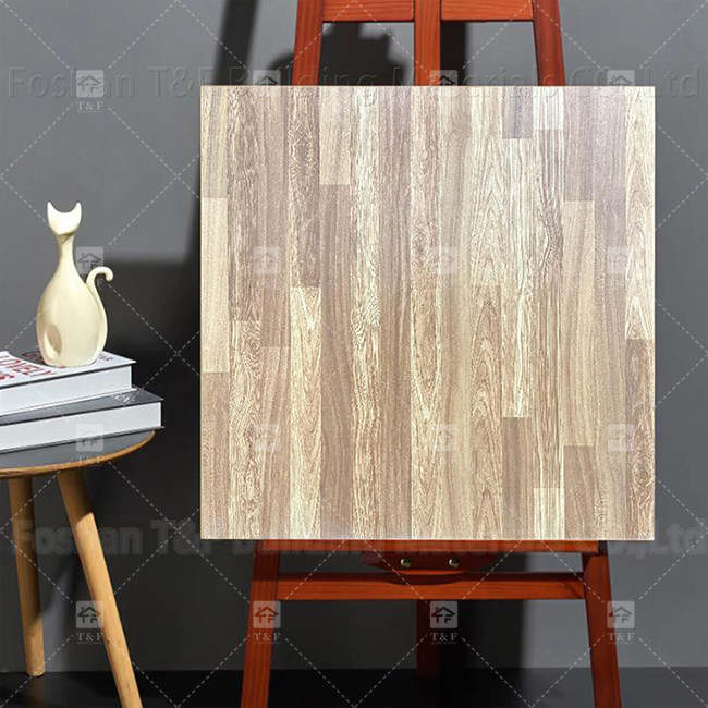 600x600mm 전체 몸집 럭스틱 바닥 타일 목조 질감 표면 안 슬리프 포르셀린 타일