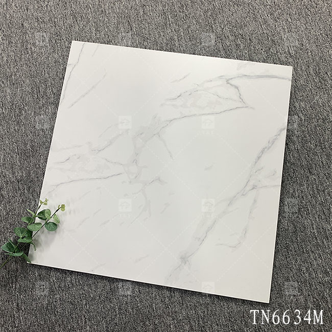 백색 대리석 모양의 비단 벽돌 침실 또는 부엌을위한 시골 타일