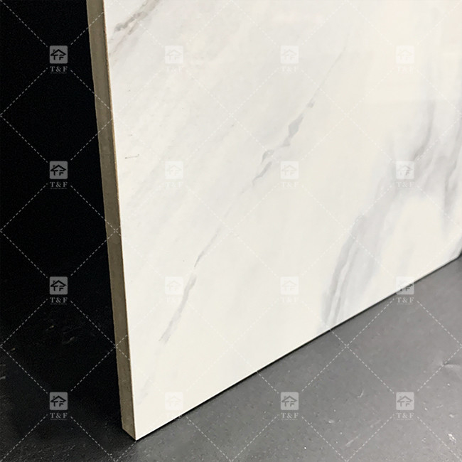 판다 화이트 대리석 외관 포르셀라인 타일 600x1200mm 평판 거실 벽장 장식 고급 돌 쇼핑몰