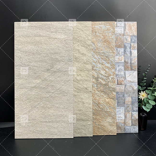 300x600mm 매트 3D 세라믹 타일 외관 벽 장식 벽용 포르셀렌 타일